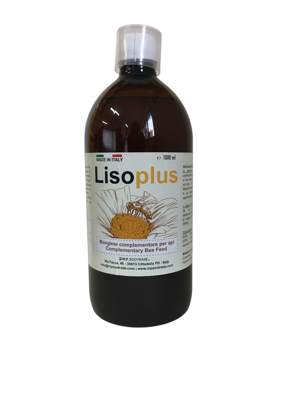 Flacone integratore complementare per api Lisoplus da 1 L Flacone Lisoplus 1 L integratore alimentare api