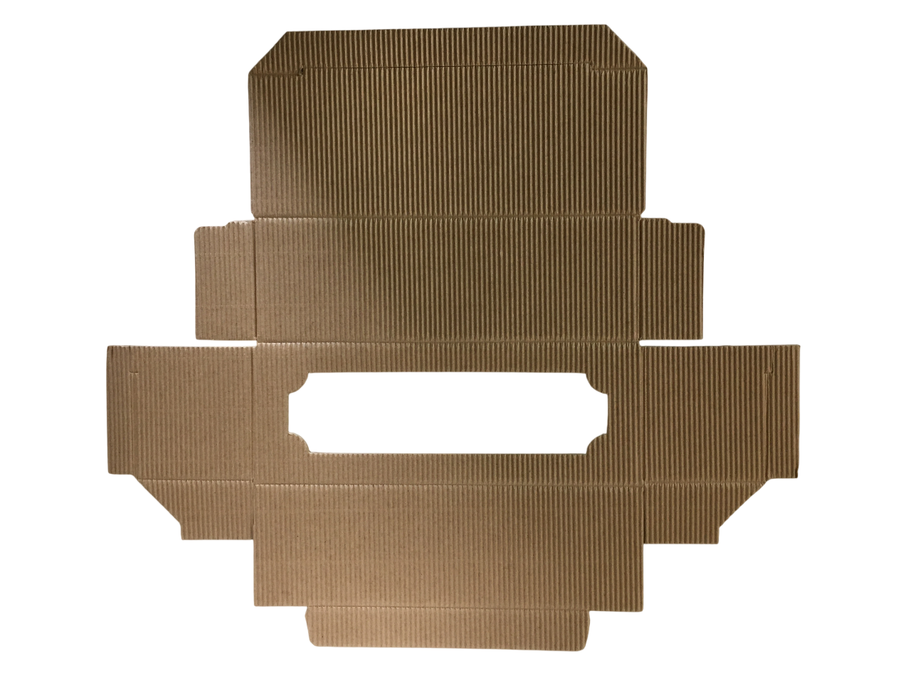 scatola portavasetti avana stesa per assemblaggio in cartoncino cannetu00e9 compatibile vasetti miele 125 grammi