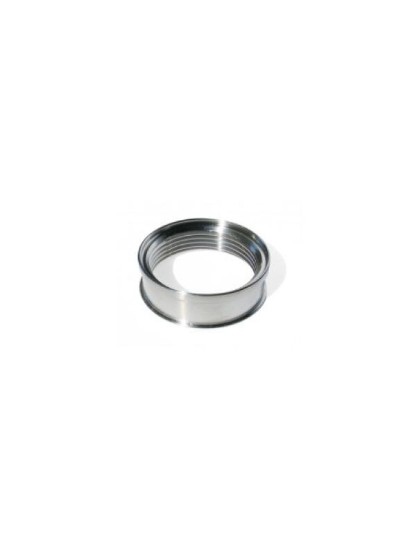 Ghiera in ottone nichelato per rubinetto a taglio diametro 40 mm