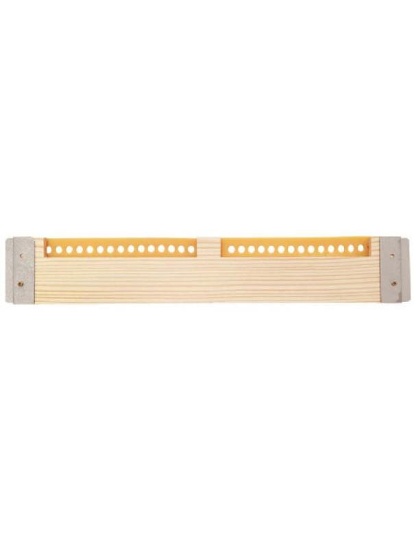supporto in legno per strisce polyvar 35,5 cm visto frontalmente per arnie apistiche trattamento antivarroa