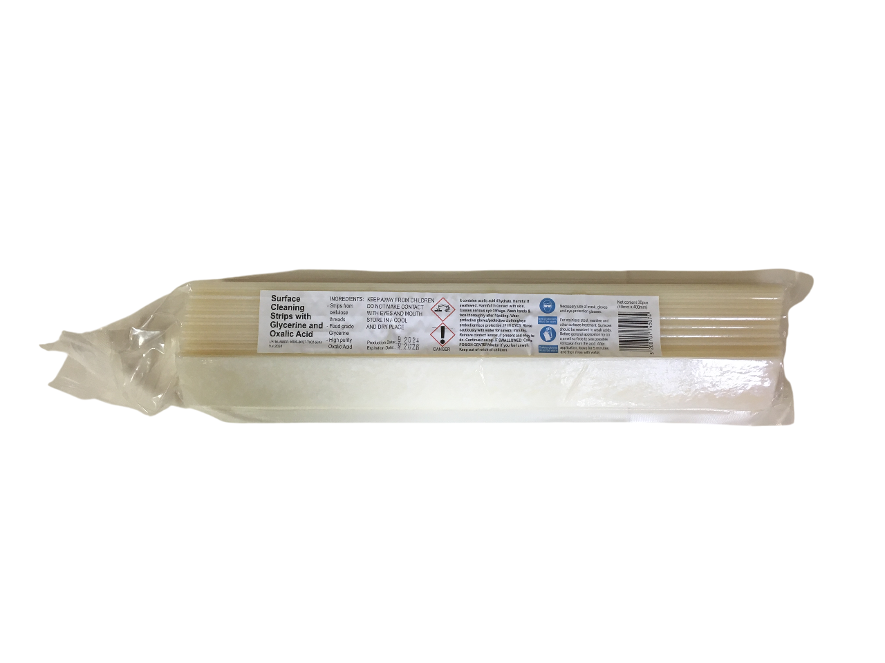 Pacco da 30 strisce cellulosa con acido ossalico e glicerina per alveari