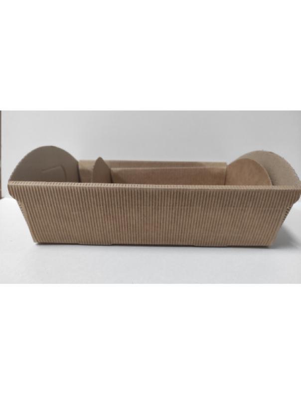 apicoltura.com cestino in cartone a micro onda, avana, cm 32x22x9 - foto 2