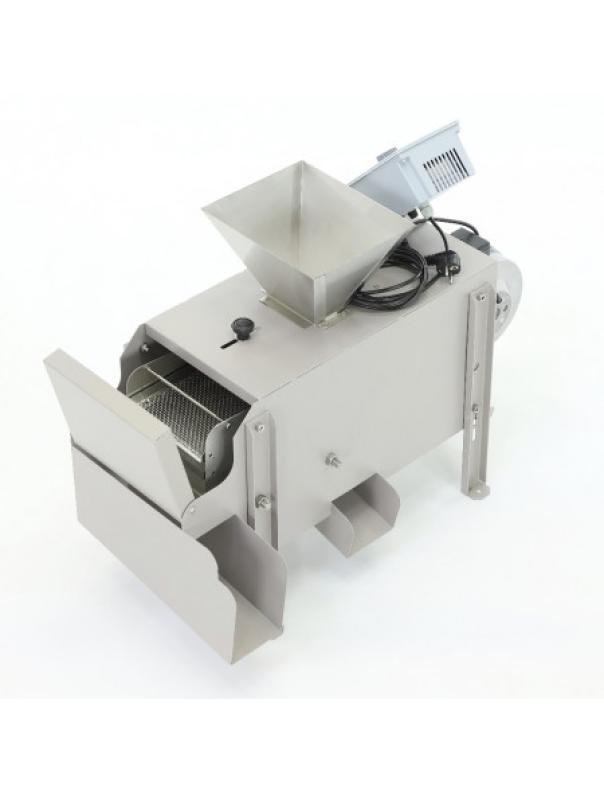 Vagliatore motorizzato per pulizia polline apistico in acciaio inossidabile