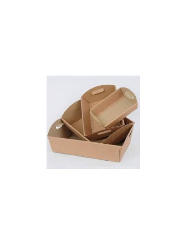 cesti in cartoncino microonda avana impilabili ideali per packaging e confezioni regalo