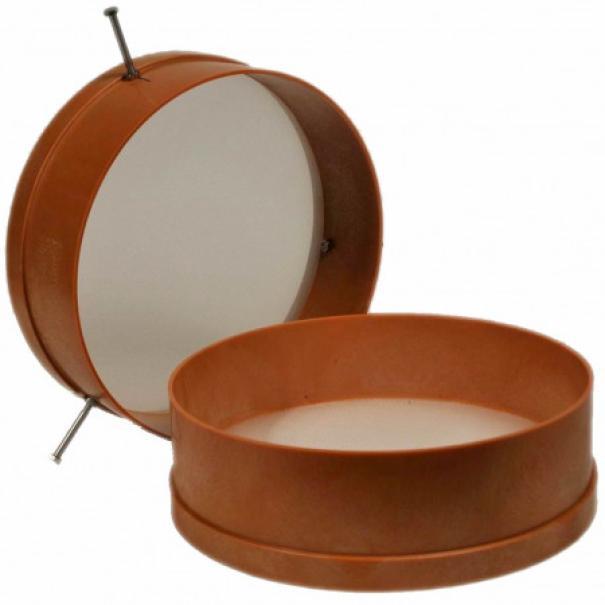 filtro per miele con due setacci teflon plastica alimentare staffe acciaio