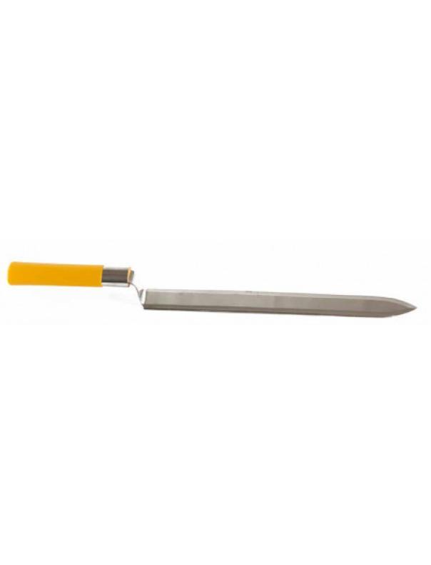 coltello disopercolatore lama lunga 28 cm con impugnatura ergonomica per smielatura