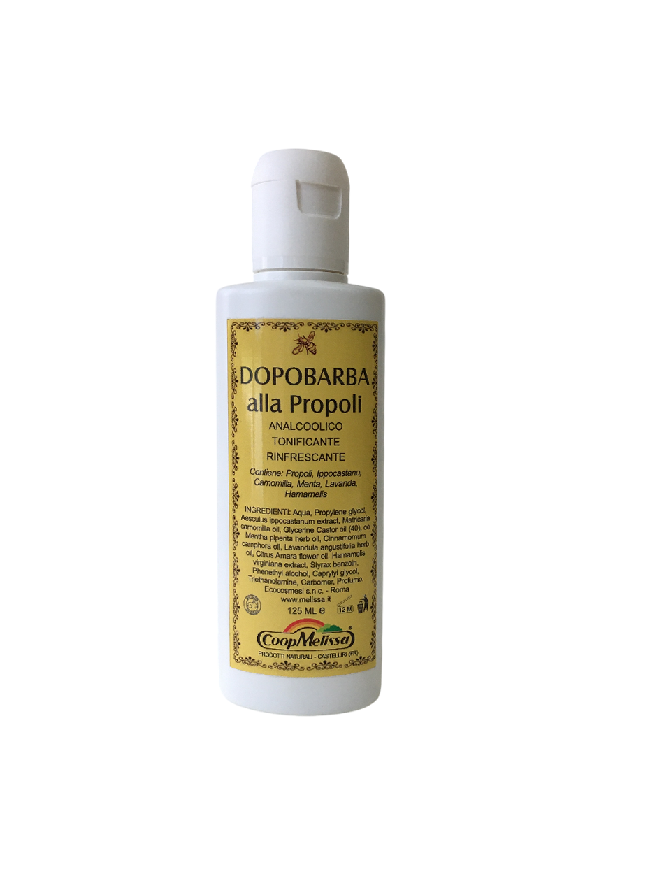 Flacone dopobarba analcolico con estratto di propoli 125 ml uomo
