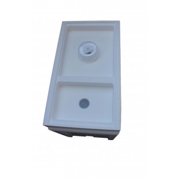 Nutritore coprifavo polistirolo due scomparti per arnietta 6 favi