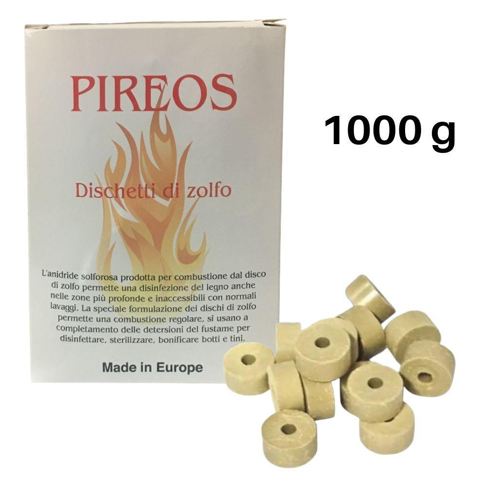 Confezione e dischetti di zolfo puro per apiario e enologia 1 kg