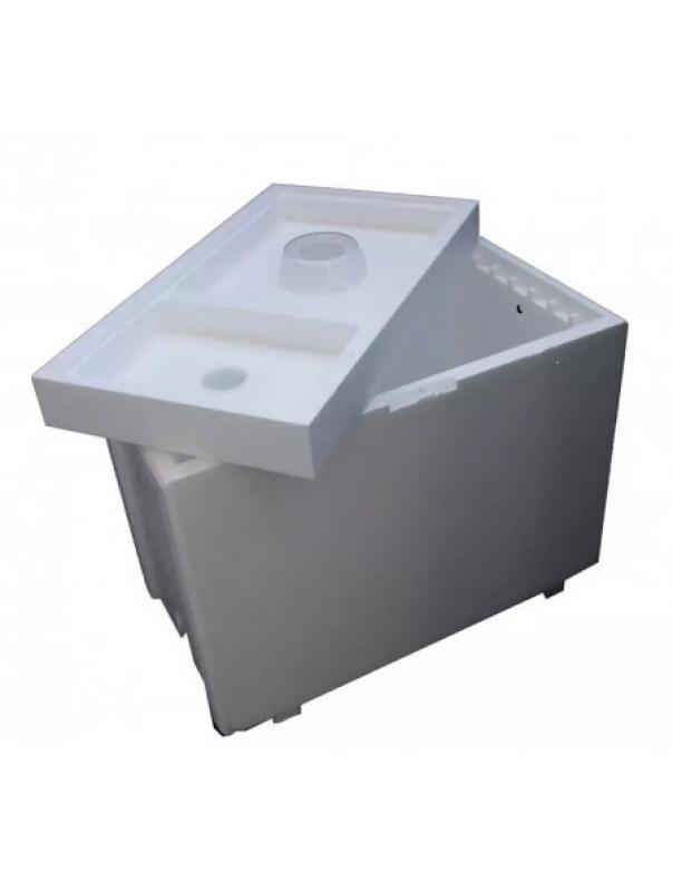 Nutritore coprifavo in polistirolo con sede per bicchierotto