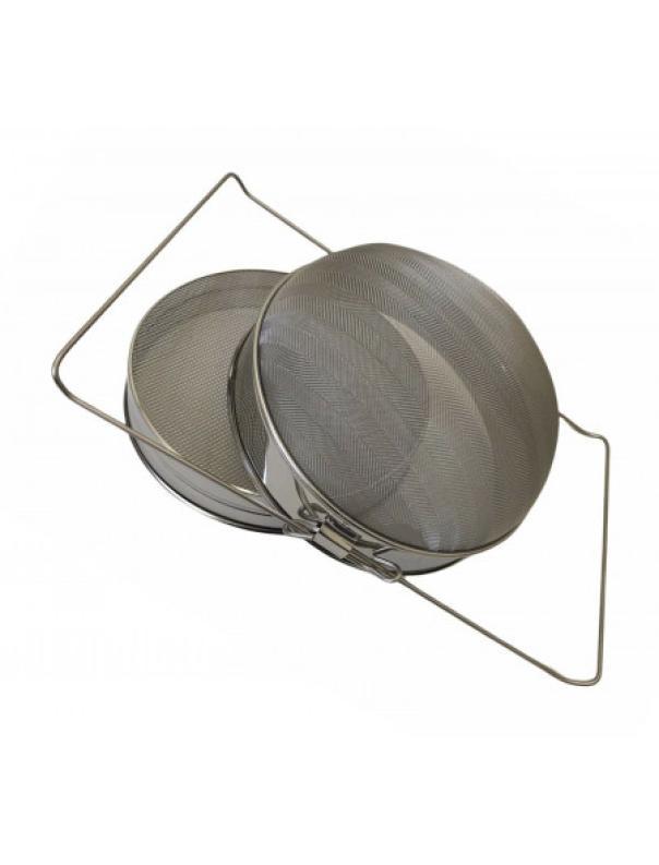 filtro doppio inox estensibile per miele con doppia rete per maturatore