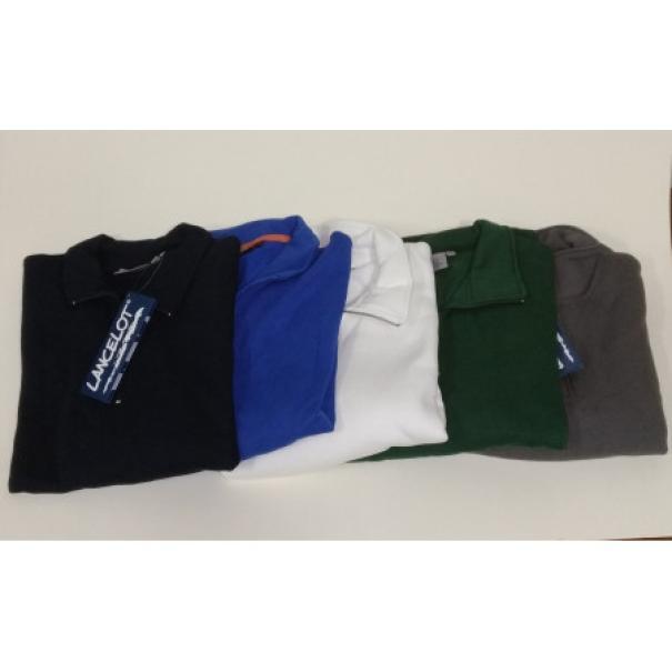  felpa/maglia da sudore con mezza zip verde - foto 1