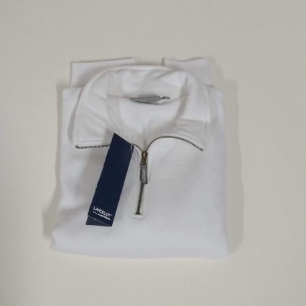  felpa/maglia da sudore con mezza zip verde - foto 3