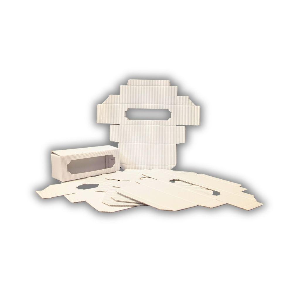Kit scatole cartoncino bianco per tre vasetti miele da 125g