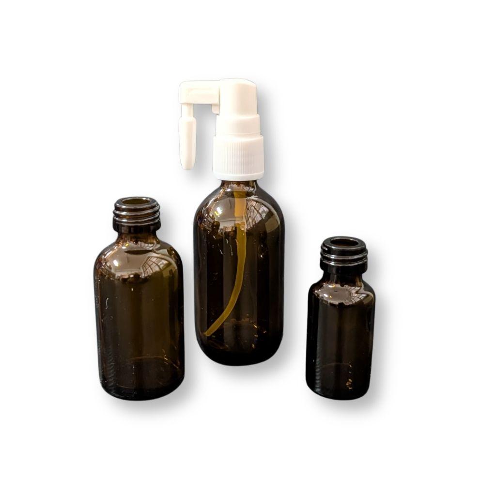 Spruzzatore montato su flaconi di vetro di varie capacitu00e0