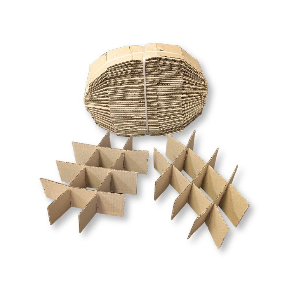 Separatore ad alveare in cartone per scatole da 12 vasi da 250 g