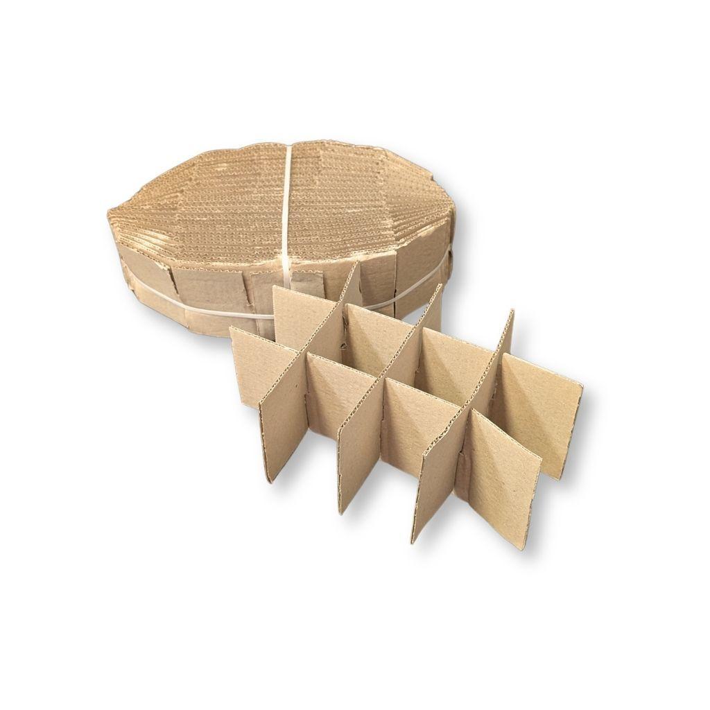 Tramezzatura in cartone per trasporto sicuro vasetti di miele